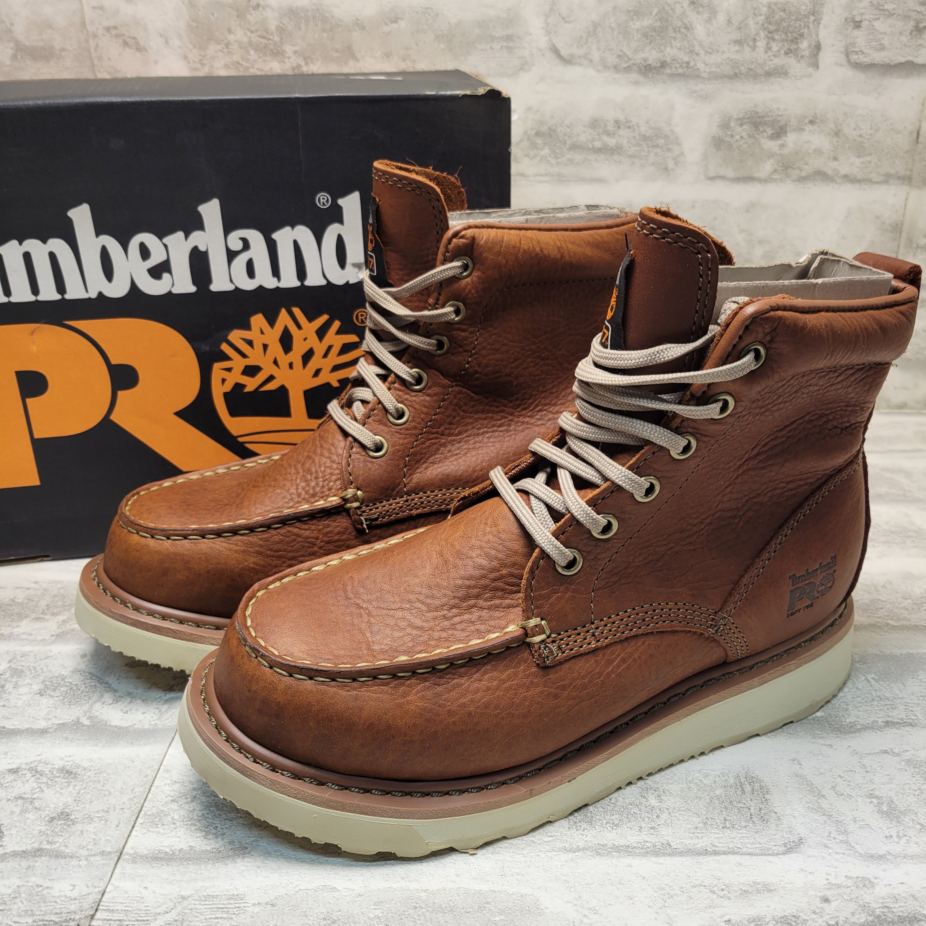 Timberland PRO Men's Wedge Sole 6" Boot, Rust 7 (7878034882798)
